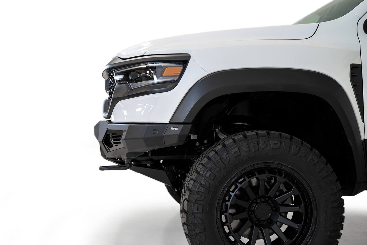 2021-2024 RAM 1500 TRX Bomber Front Bumper Mounts for 4 rigid 360 6 Inch round lights Addictive Desert Designs