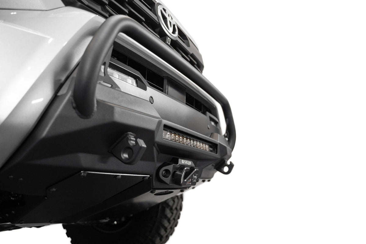 2024-2025 Toyota Tacoma Stealth Center Mount Winch Front Bumper With Top Hoop Addictive Desert Designs