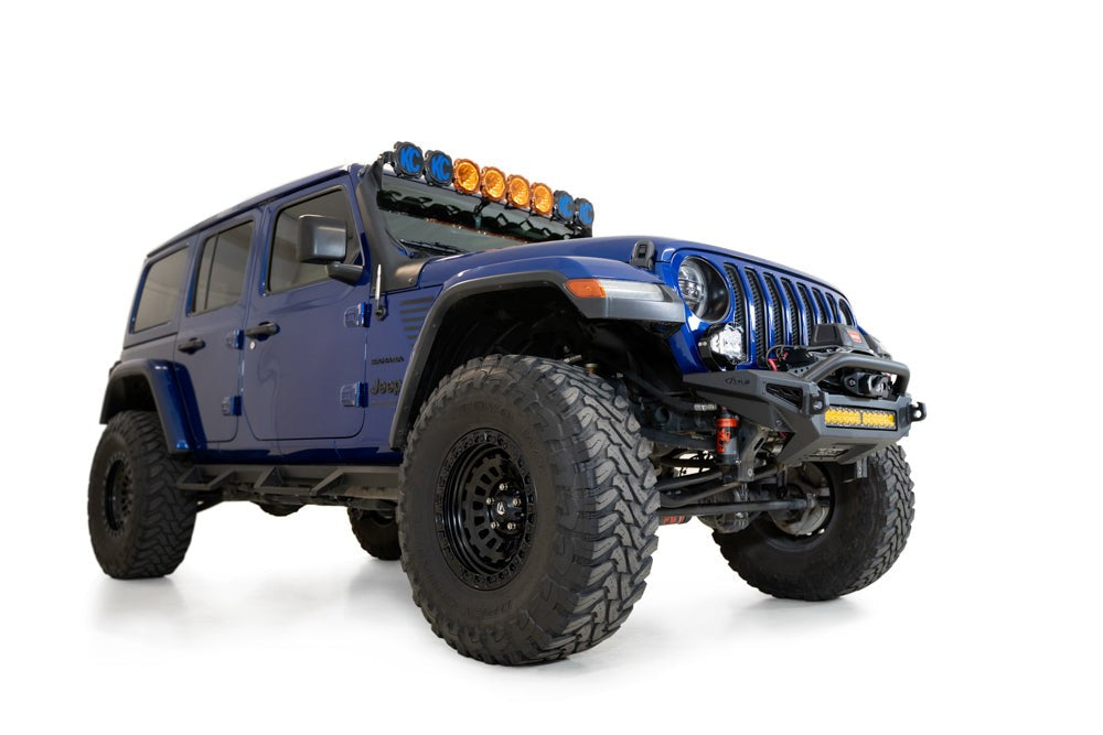 2018-2025 Jeep JL JLU JT Wrangler, Gladiator Rock Fighter Front Bumper Addictive Desert Designs