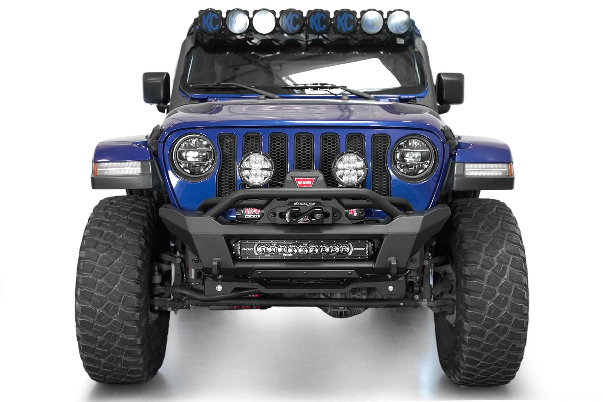 2018-2025 Jeep JL JLU JT Wrangler, Gladiator Phantom Stubby Front Bumper Addictive Desert Designs