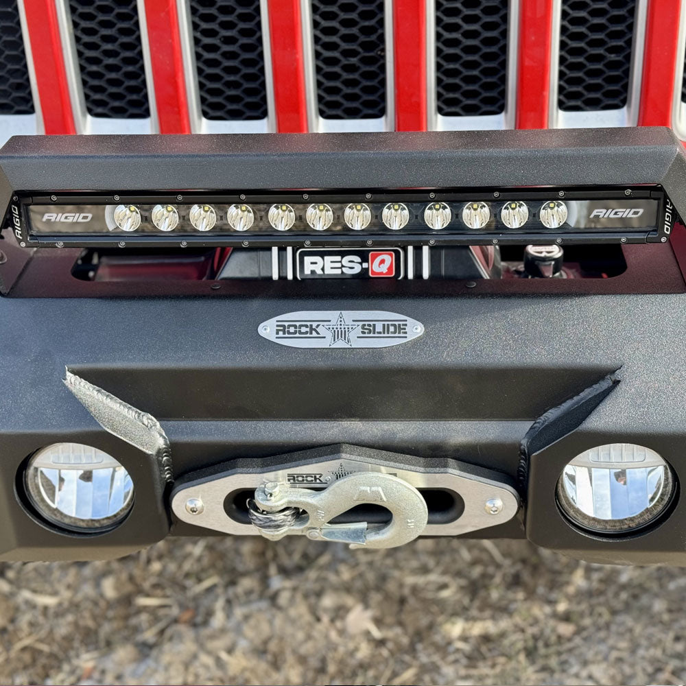 Appalachian Steel Mid Front Bumper With Winch Plate Wrangler JL and Gladiator JT Rock Slide Engineering