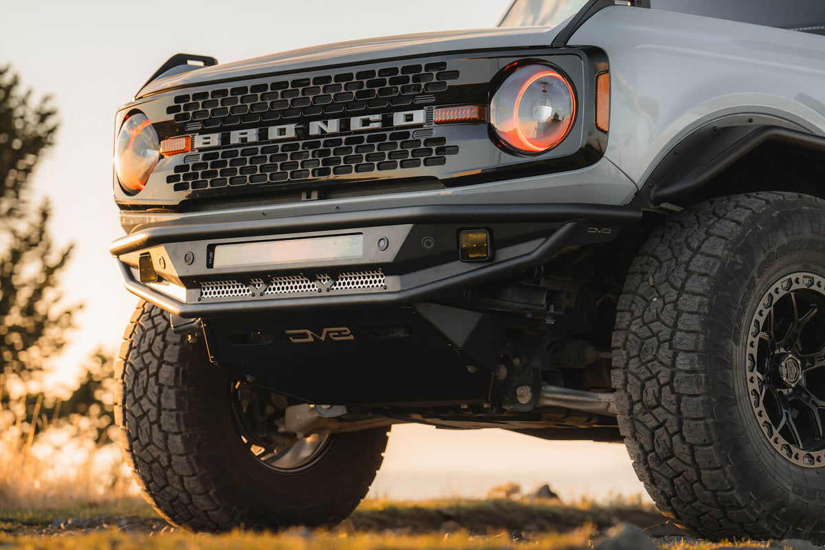 2021 2025 Ford Bronco Competition Series Front Bumper DV8 Offroad