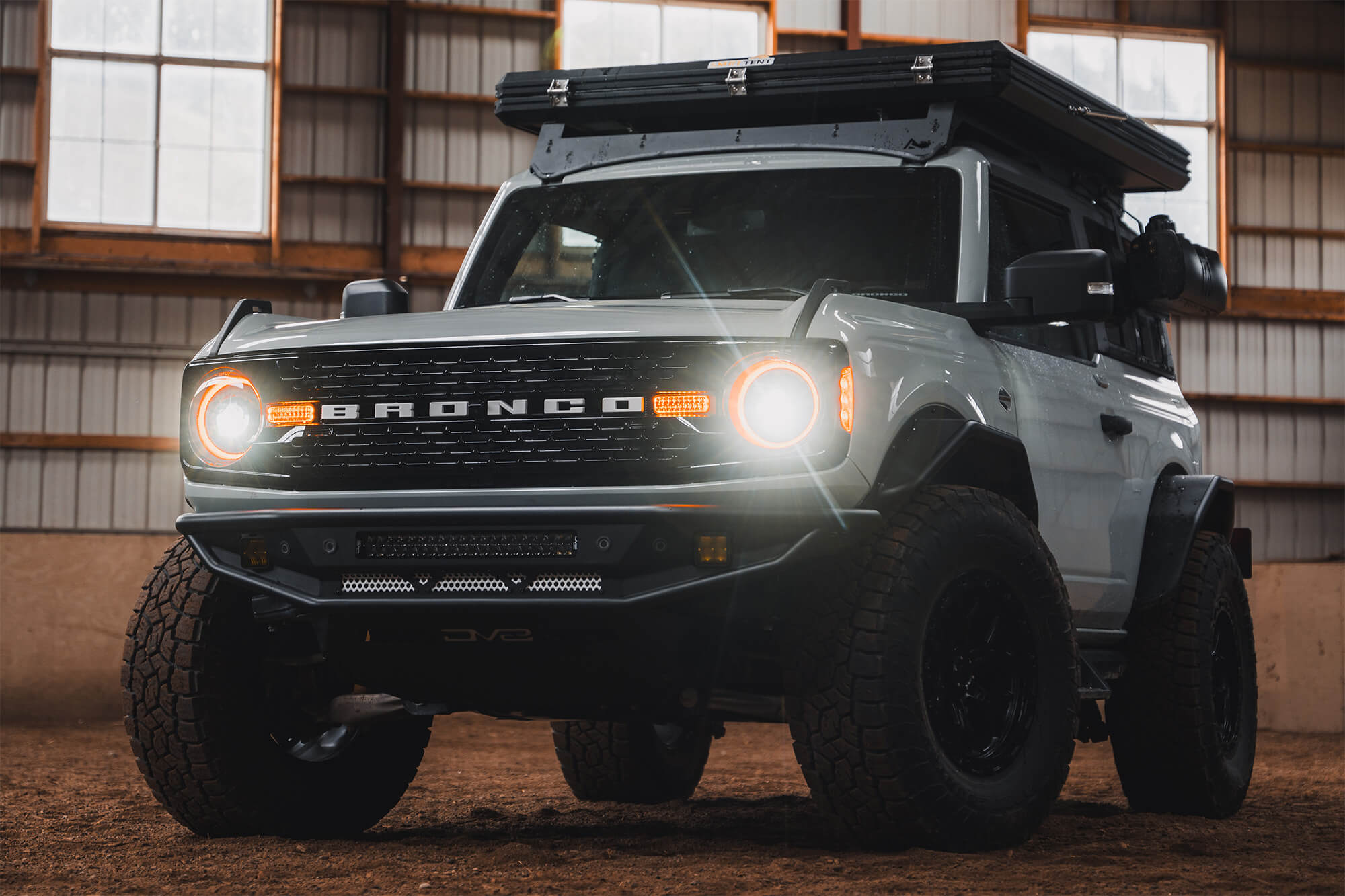 2021 2025 Ford Bronco Competition Series Front Bumper DV8 Offroad