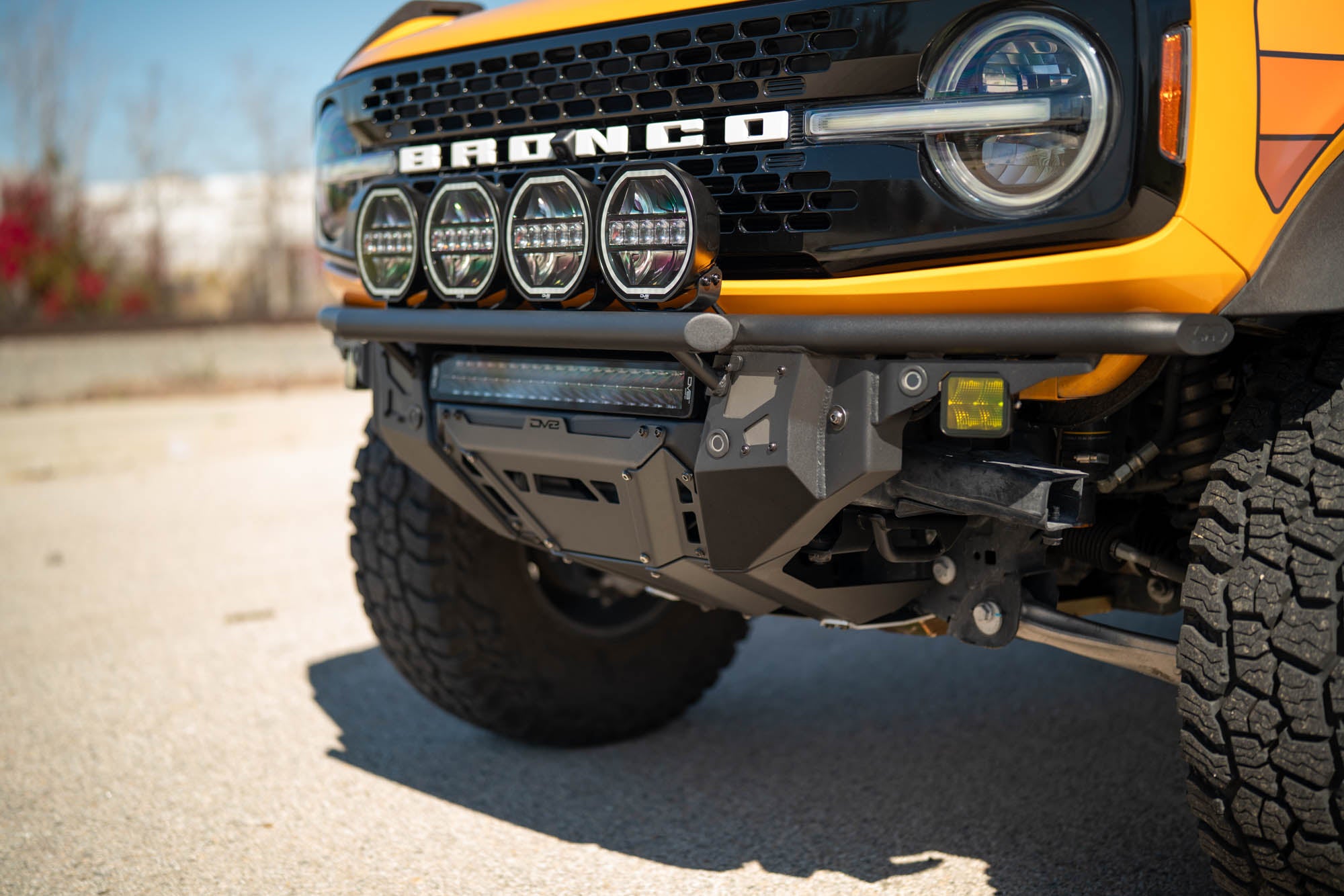 2021 2025 Ford Bronco Tube Series Front Bumper DV8 Offroad