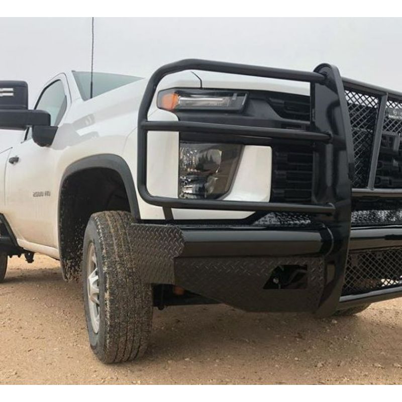 Ranch Hand Legend Series Front Bumper W/ Grille Guard Fits Select 20-23 Chevrolet Silverado 2500 HD/3500 HD Model FBC201BLR