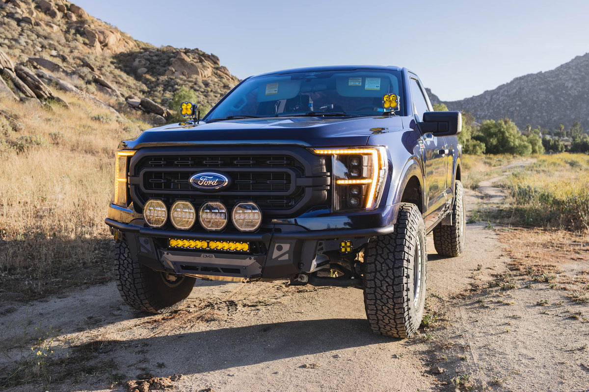 2021 2023 Ford F 150 Tube Front Bumper DV8 Offroad