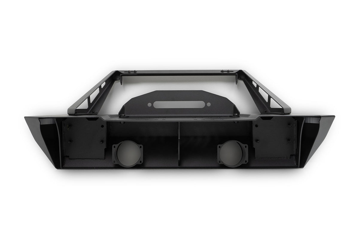 2007 2025 Jeep GladiatorJT Wrangler JK JKU JL JLU Stubby Front Bumper With Plated Bull Bar DV8 Offroad