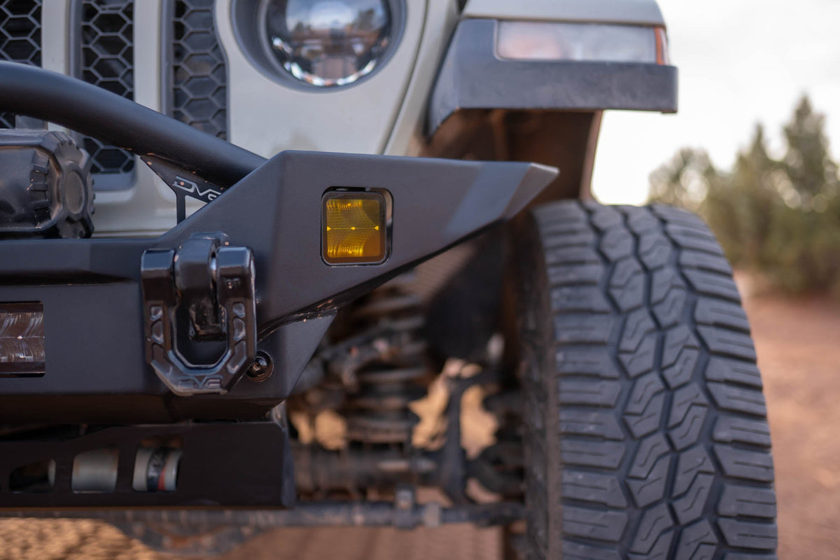 2007 2025 Jeep GladiatorJT Wrangler JK JKU JL JLU Fs 7 Mid Width Winch Front Bumper DV8 Offroad