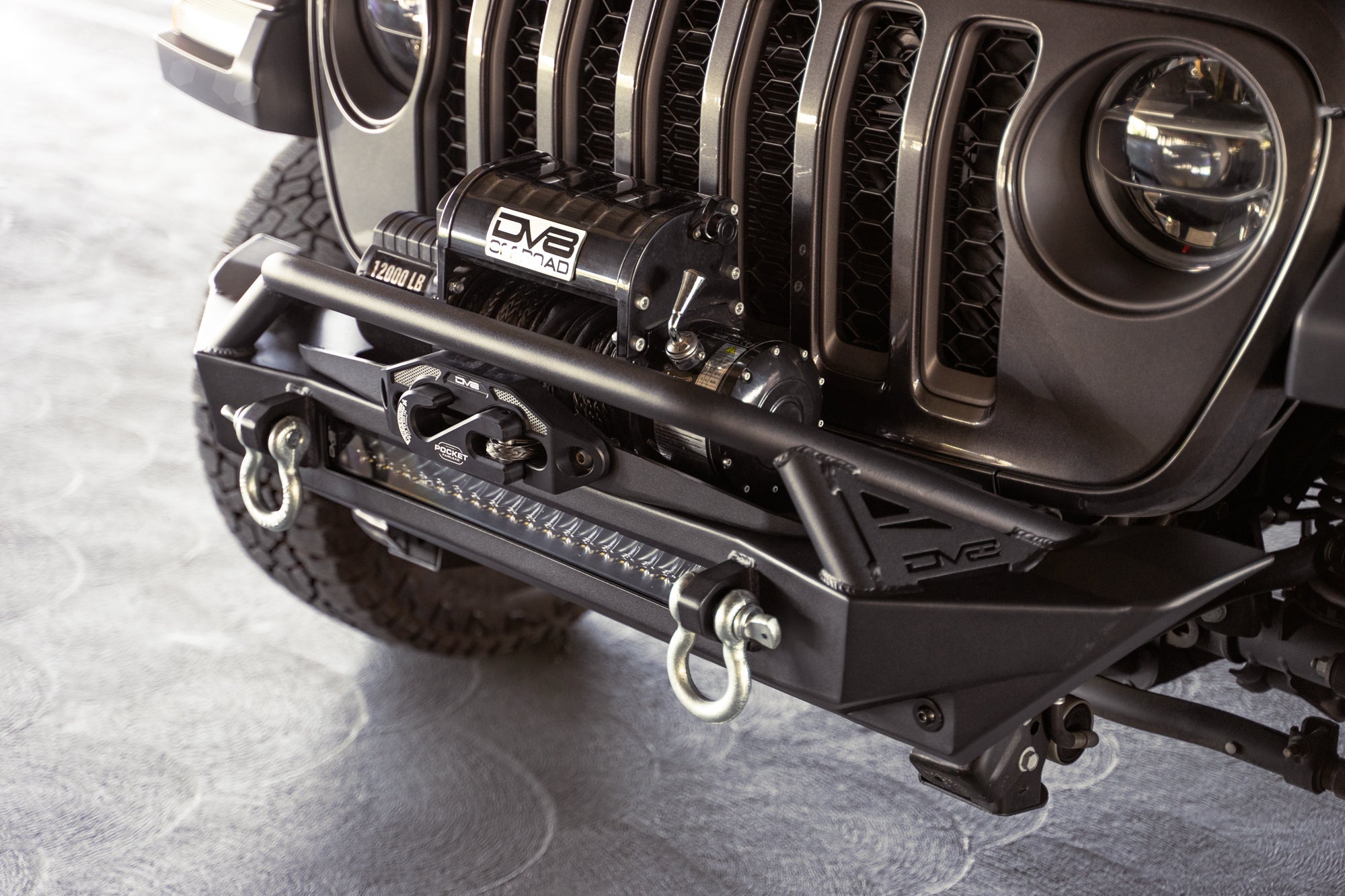 2007 2025 Jeep GladiatorJT Wrangler JK JKU JL JLU Fs 1 Series Stubby Front Bumper DV8 Offroad