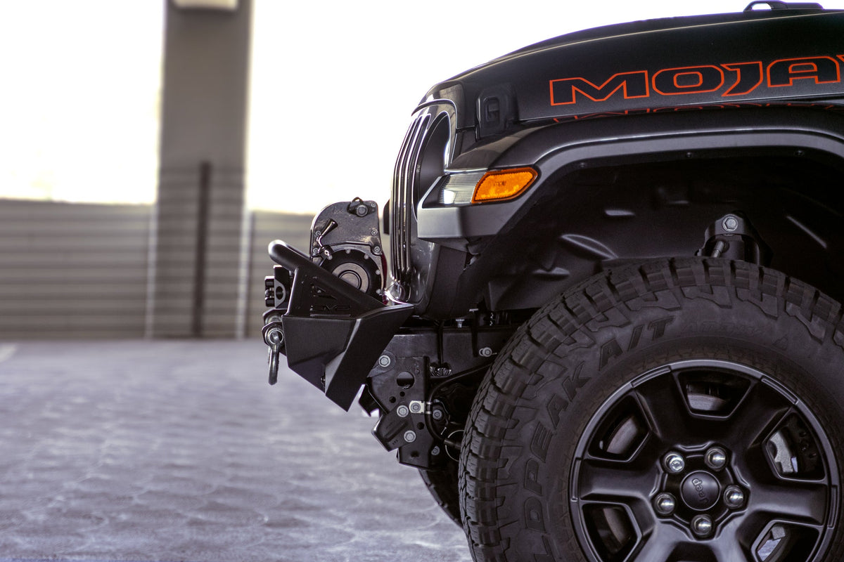 2007 2025 Jeep GladiatorJT Wrangler JK JKU JL JLU Fs 1 Series Stubby Front Bumper DV8 Offroad