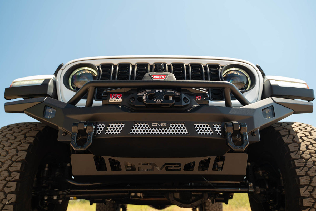 2007 2025 Jeep GladiatorJT Wrangler JK JKU JL JLU Mto Series Front Bumper DV8 Offroad