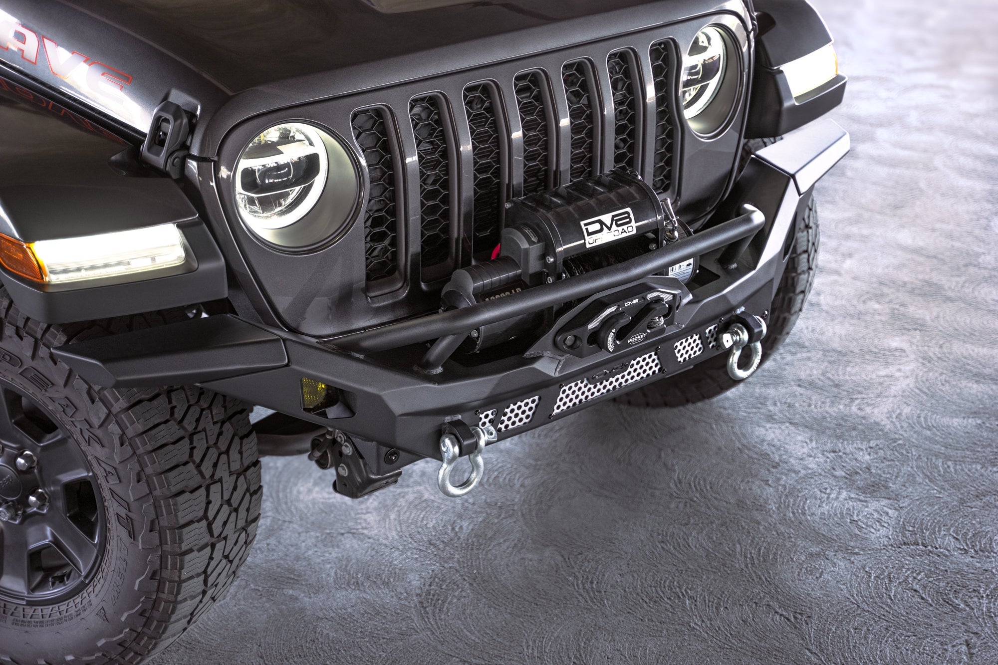 2007 2025 Jeep GladiatorJT Wrangler JK JKU JL JLU Mto Series Front Bumper DV8 Offroad