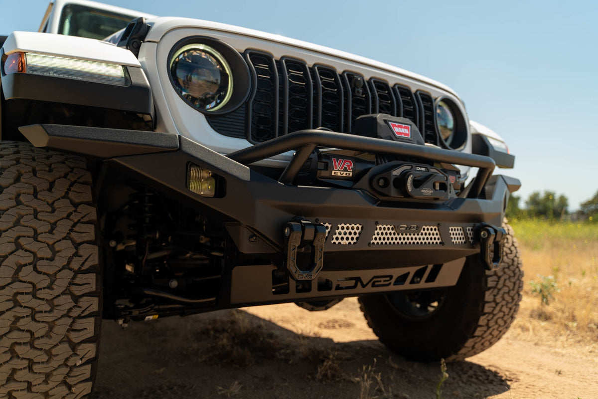 2007 2025 Jeep GladiatorJT Wrangler JK JKU JL JLU Mto Series Front Bumper DV8 Offroad
