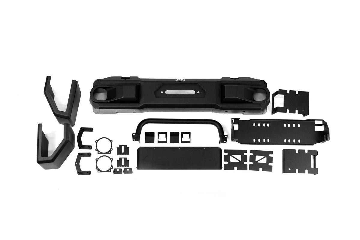 2018 2025 Jeep Wrangler JL & 2020 2025 Gladiator JT OE Plus Front Bumper DV8 Offroad