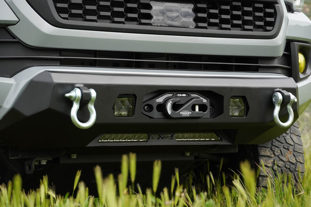 2016 2023 Toyota Tacoma Centric Winch Front Bumper DV8 Offroad