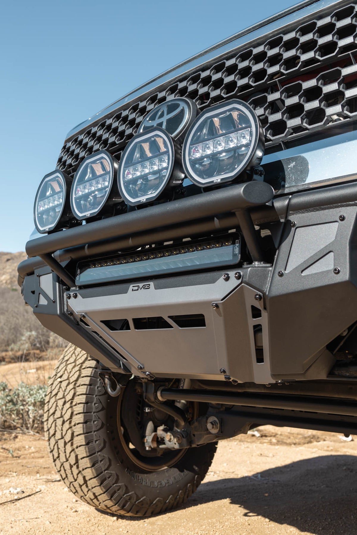 2014 2021 Toyota Tundra Tube Front Bumper DV8 Offroad