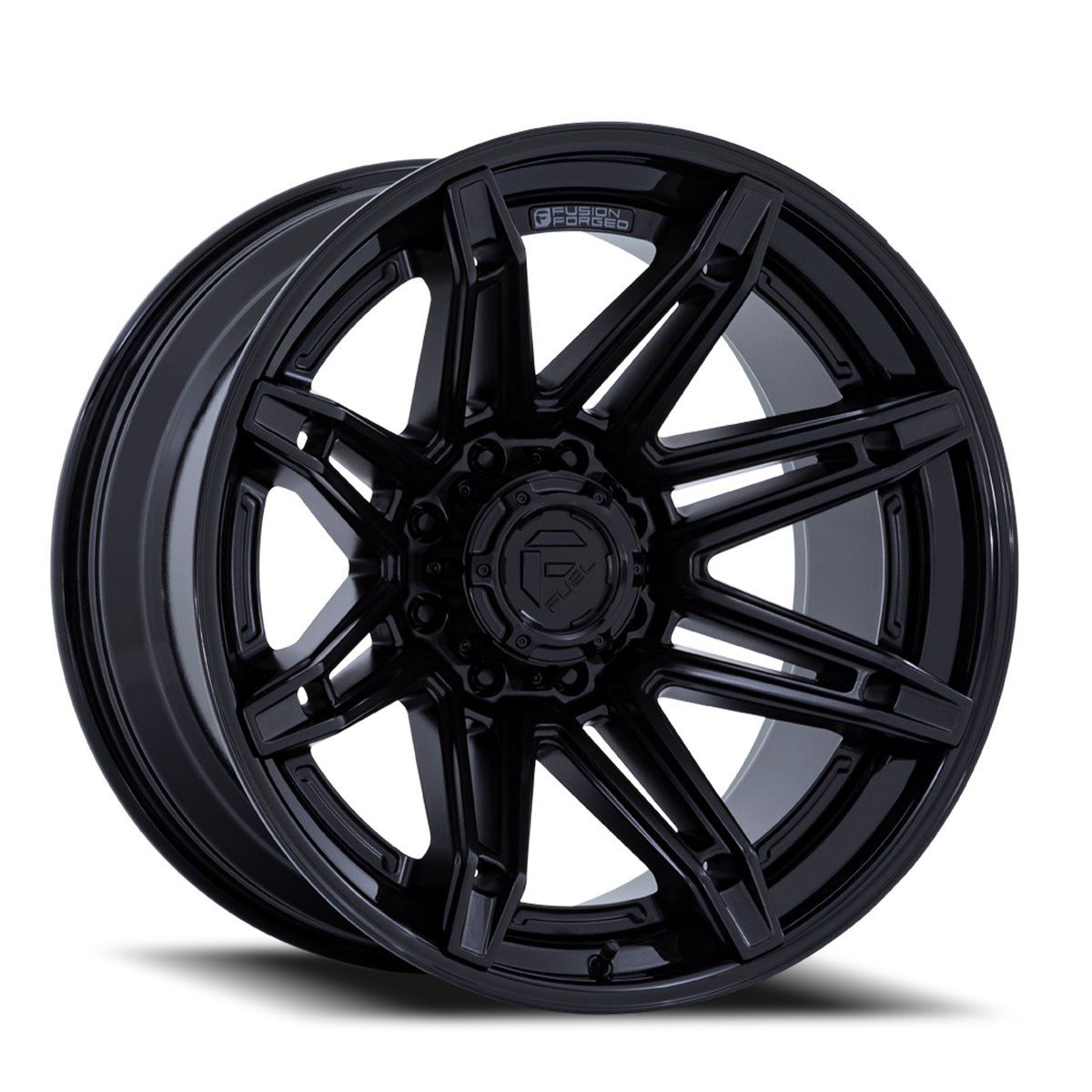 Aluminum Wheels 22X10 Brawl FC401MX 6 On 139.7 Matte Black/Gloss Black Lip 106.1 Bore -18 Offset Fuel Off Road Wheels
