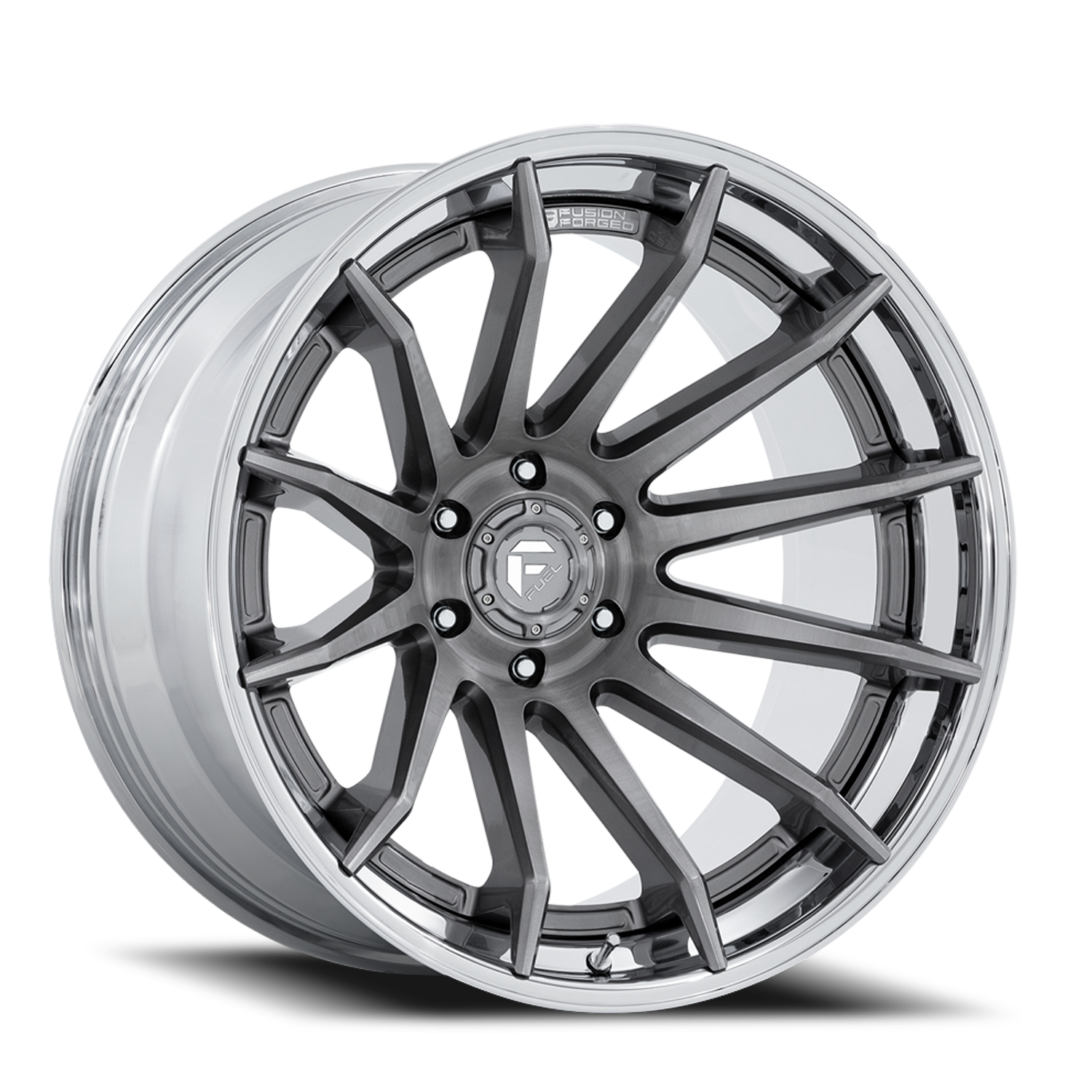 Aluminum Wheels 22X12 Burn FC403AP 6 On 139.7 Platinum Silver Chrome Lip 106.1 Bore -44 Offset Fuel Off Road Wheels
