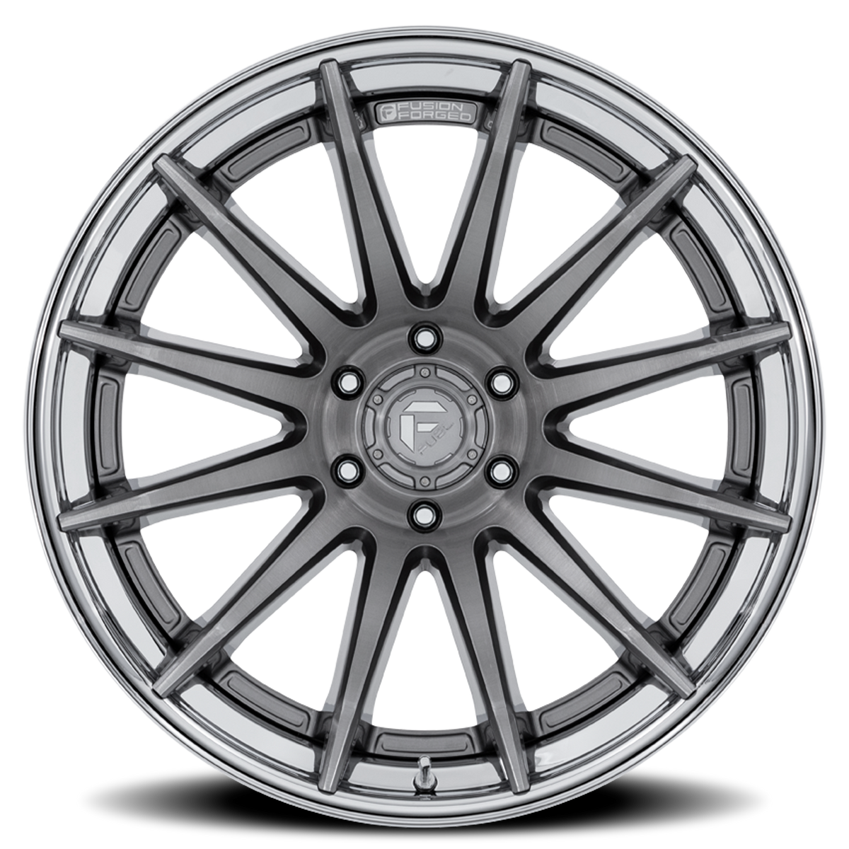 Aluminum Wheels 22X12 Burn FC403AP 6 On 139.7 Platinum Silver Chrome Lip 106.1 Bore -44 Offset Fuel Off Road Wheels