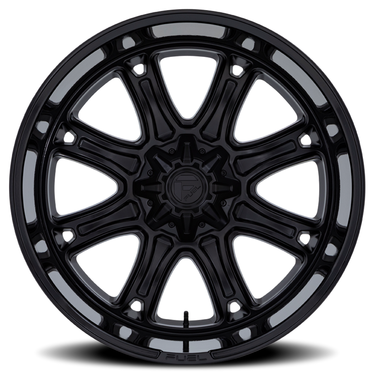 Aluminum Wheels 22X10 Darkstar FC853MB 6 On 135/6 On 139.7 Matte Black/Gloss Black Lip 106.1 Bore 10 Offset Fuel Off Road Wheels