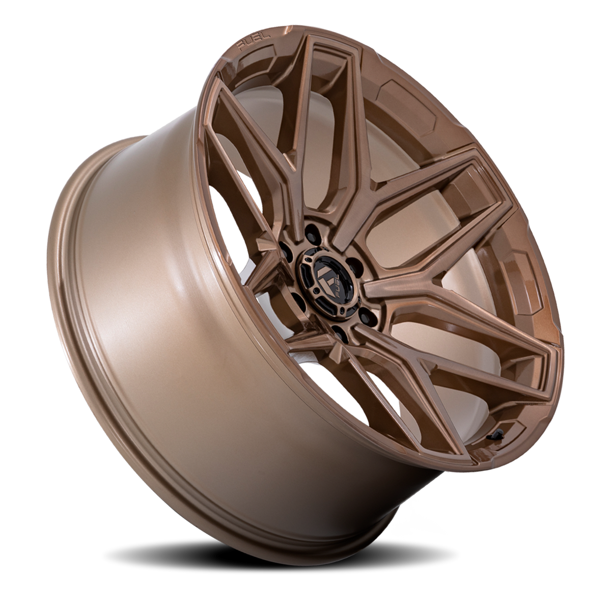 Aluminum Wheels 18X9 Flux 6 FC854ZR 6 On 120 Platinum Bronze 66.9 Bore 20 Offset Fuel Off Road Wheels