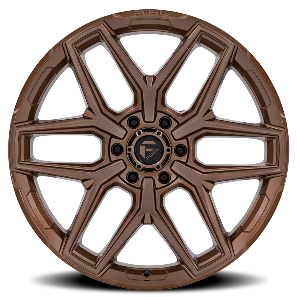 Aluminum Wheels 20X9 Flux 6 FC854ZR 6 On 135 Platinum Bronze 87.1 Bore 20 Offset Fuel Off Road Wheels