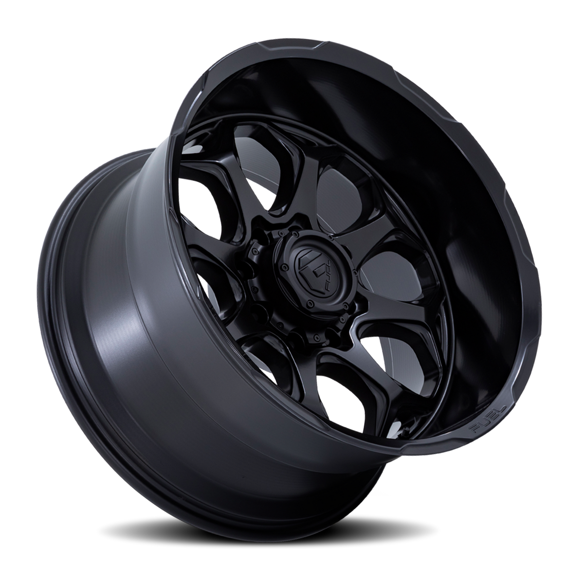 Aluminum Wheels 20X10 Scepter FC862 MX 6 On 139.7 Blackout 106.1 Bore -18 Offset Fuel Off Road Wheels