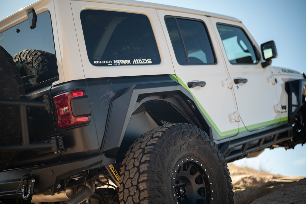 2018 2025 Jeep Wrangler JL Armor Fender Flares DV8 Offroad