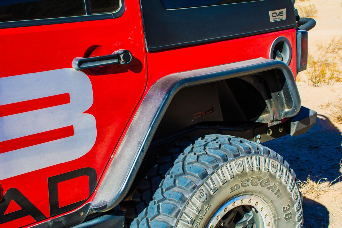 2007 2018 Jeep Wrangler JK JKU Wide Fender Flares Front and Rear DV8 Offroad