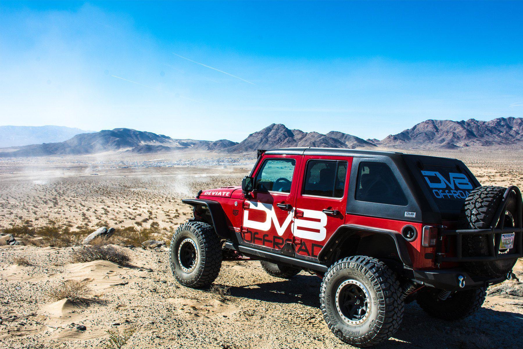 2007 2018 Jeep Wrangler JK JKU Wide Fender Flares Front and Rear DV8 Offroad