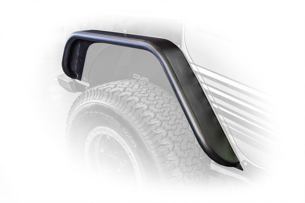 2007 2018 Jeep Wrangler JK JKU Wide Fender Flares Front and Rear DV8 Offroad