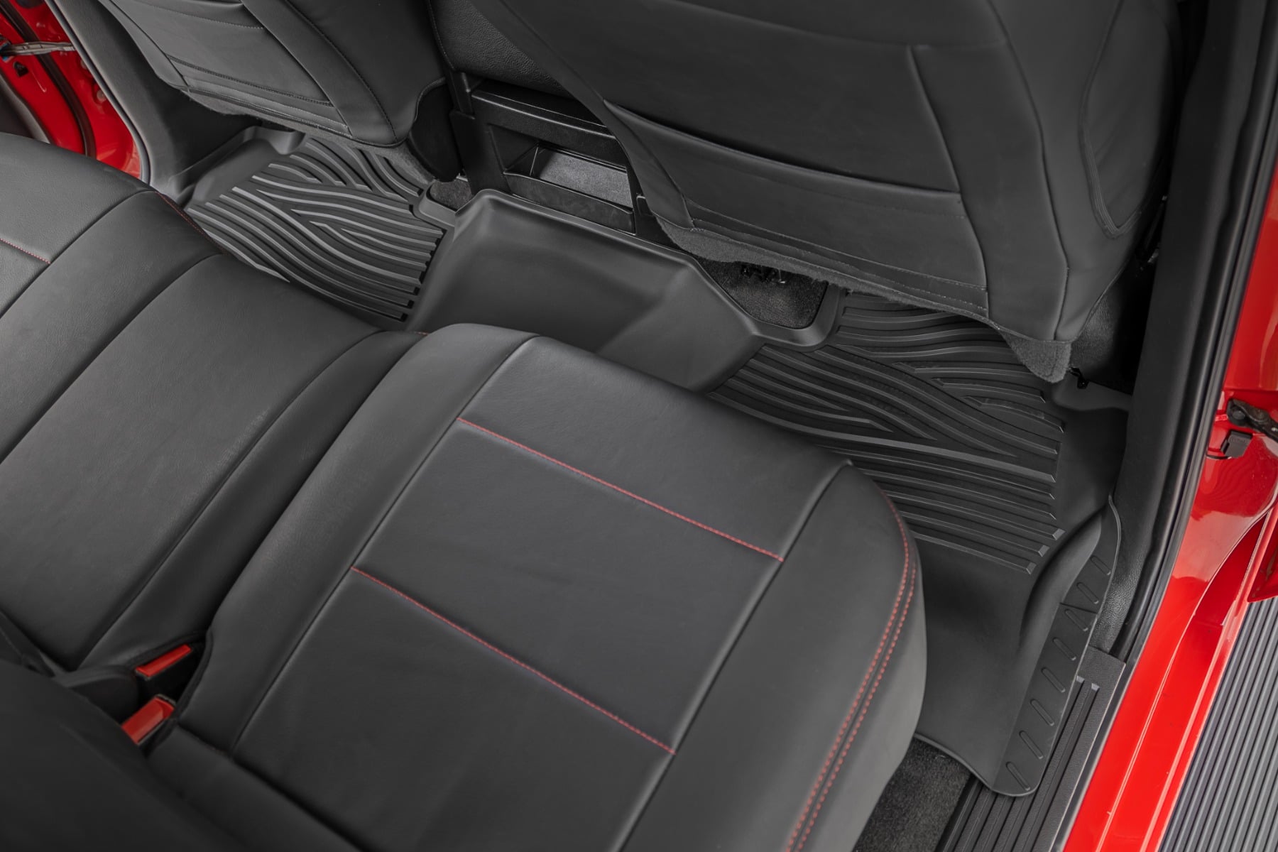 Flex-Fit Floor Mats FR & RR FR Bucket Crew Silverado/Sierra 1500/2500HD/3500HD 2WD/4WD Rough Country