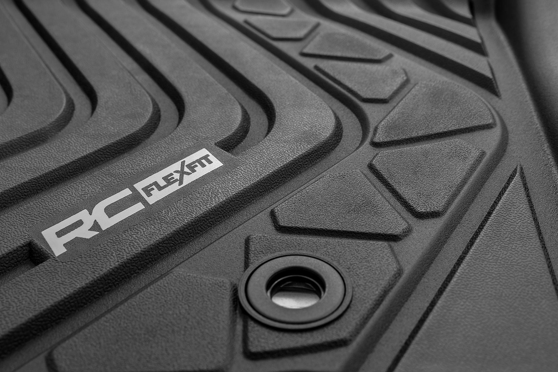 Flex-Fit Floor Mats Front and Rear Toyota Tacoma 2WD/4WD (2016-2023) Rough Country