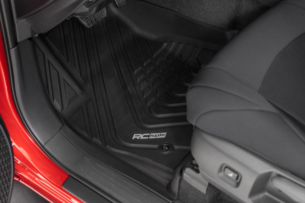 Flex Fit Floor Mats Front Crew Toyota Tacoma 2WD/4WD (2024-2026) Rough Country
