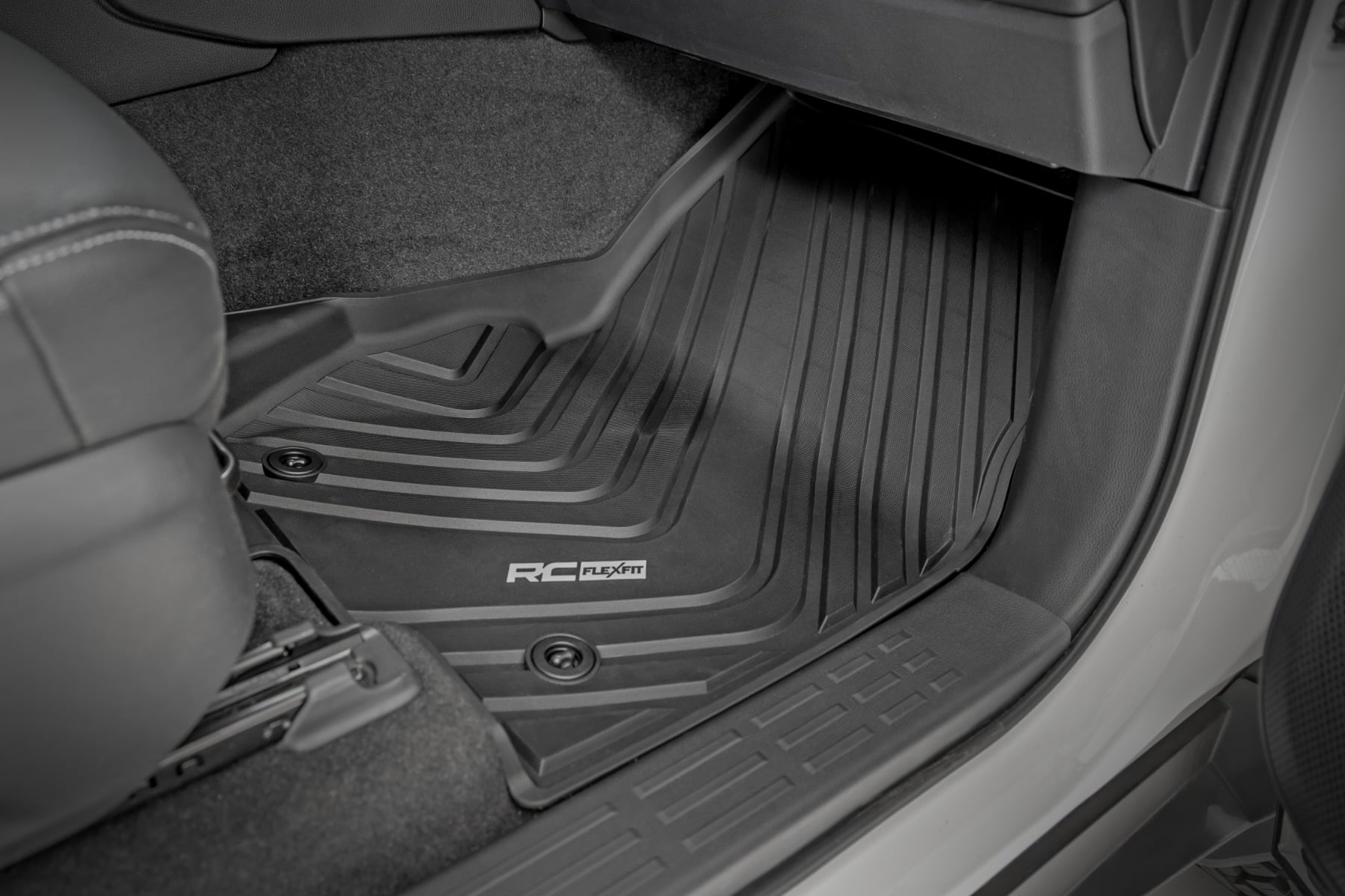 Flex-Fit Floor Mats FR & RR Toyota Land Cruiser 4WD (2024-2026) Rough Country