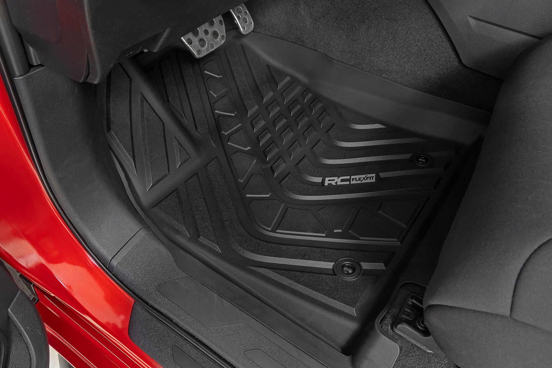 Flex-Fit Floor Mats FR CrewMax Toyota Tundra 2WD/4WD (2022-2026) Rough Country