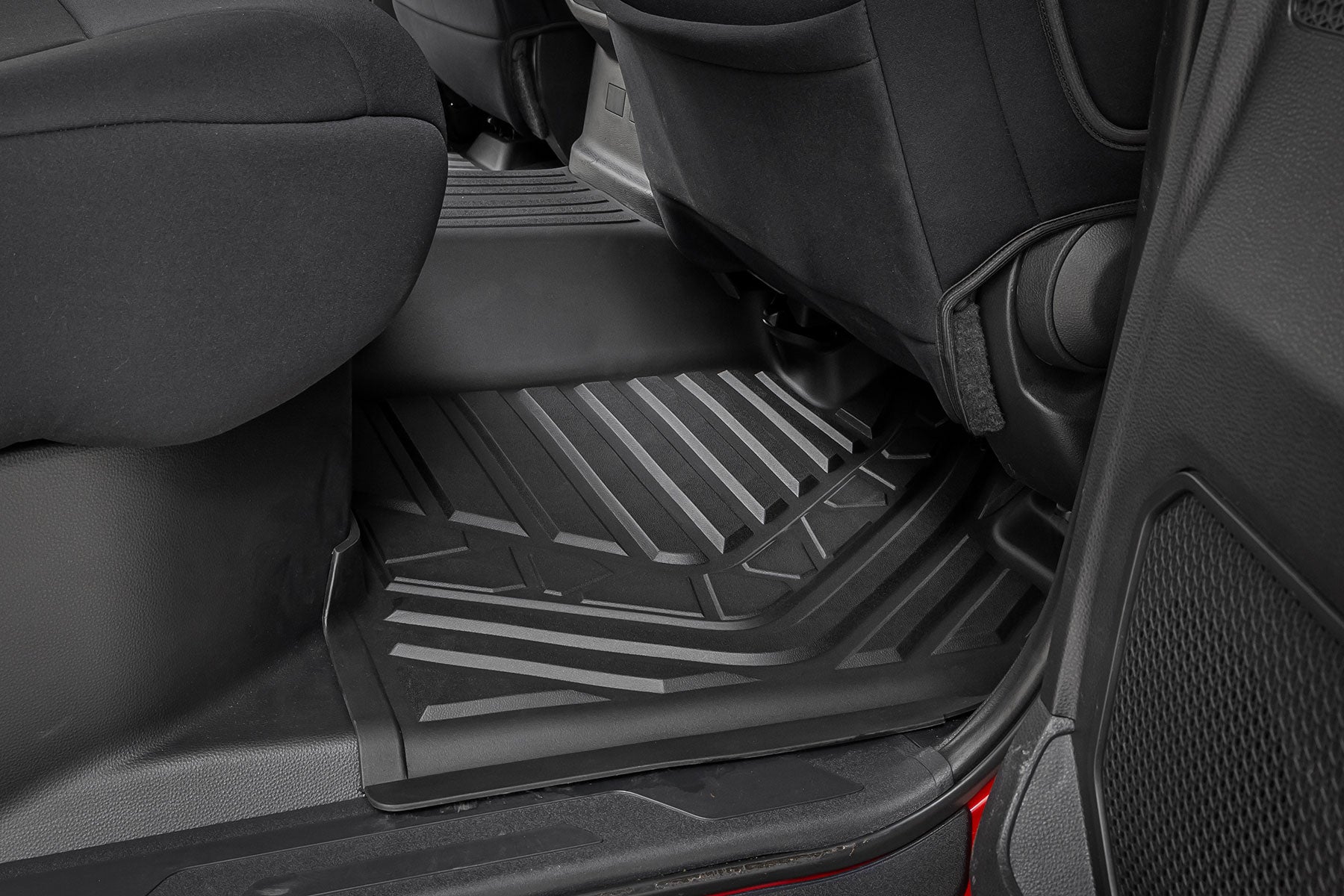 Flex-Fit Floor Mats FR & RR CrewMax Toyota Tundra 2WD/4WD (2022-2026) Rough Country