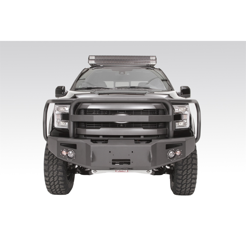 Fab Fours Premium Heavy Duty Winch Front Bumper w/ Grille Guard Model FF15-H3250-1