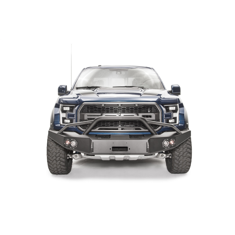 Fab Fours Premium Winch Front Bumper w/ Pre Runner Guard Model FF17-H4352-1