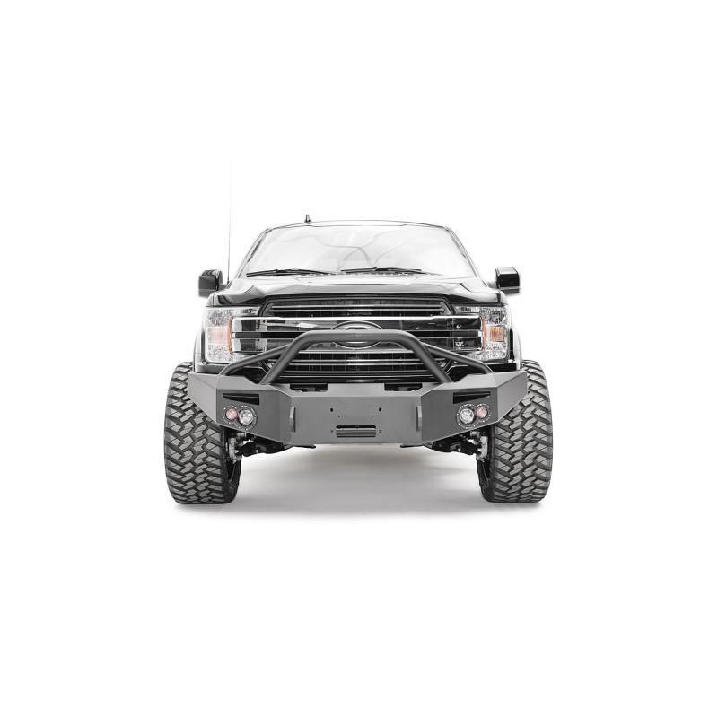 Fab Fours Premium Winch Front Bumper w/ Pre Runner Guard Model FF18-H4552-1