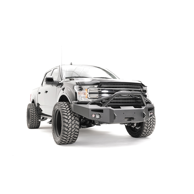 Fab Fours Premium Winch Front Bumper w/ Pre Runner Guard Model FF18-H4552-1