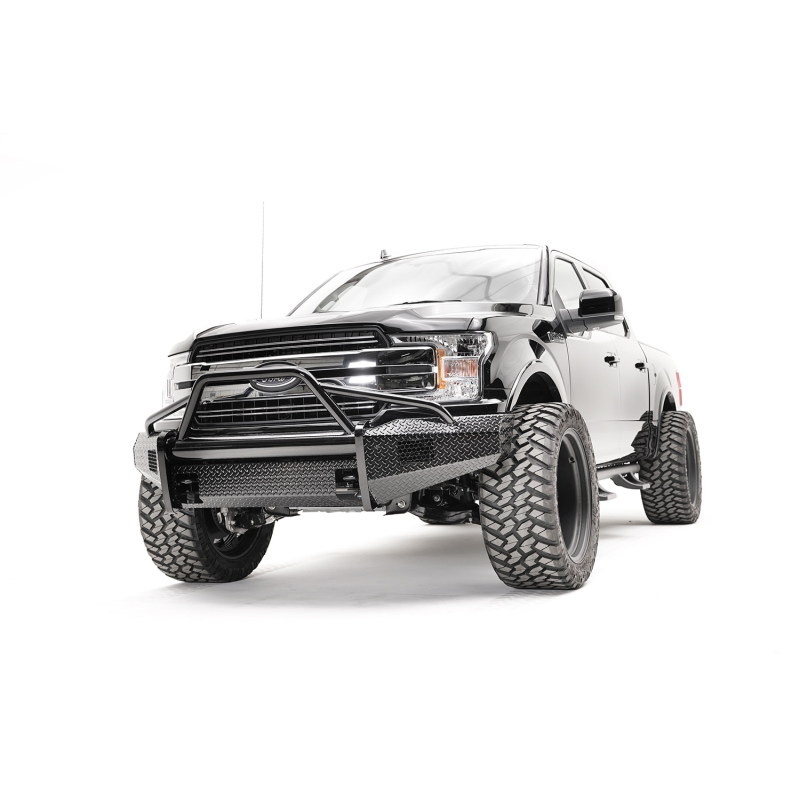 Fab Fours Black Steel Front Bumper w/ Pre Runner Guard Model FF18-K4562-1
