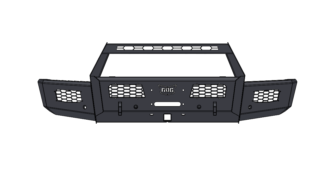 Frontier Series 2015-2019 Chevy 2500/3500 Front Bumper - Bull Bar