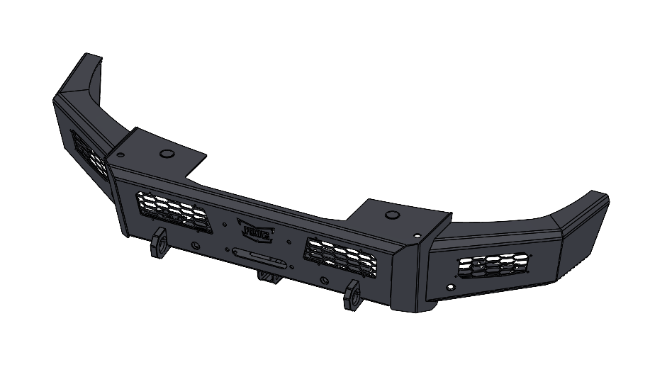 Frontier Series 2015-2019 Chevy 2500/3500 Front Bumper - Base Model