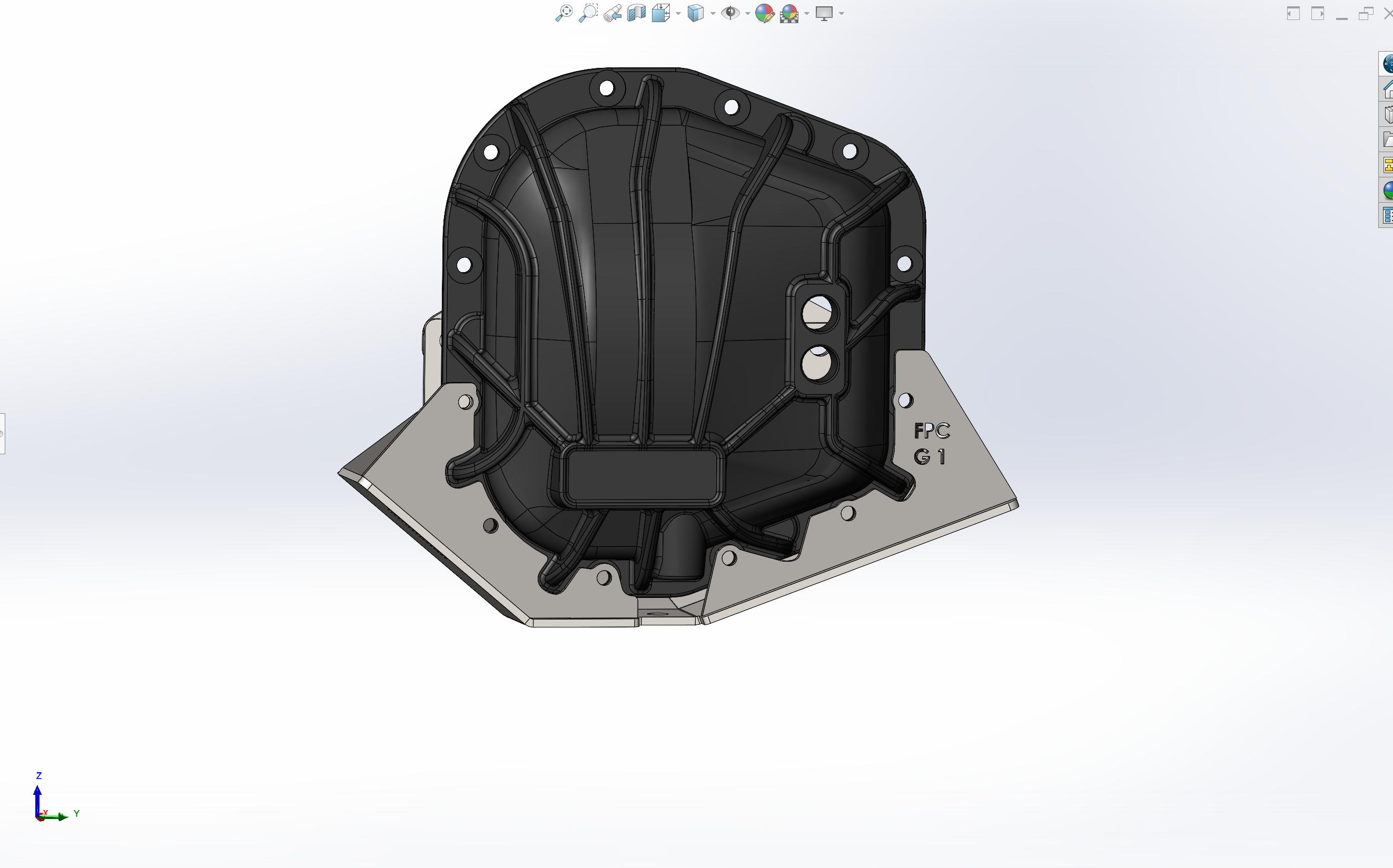 Rear differential skid plate kit for 2010-2014 Raptor, designed for offroad protection and durability.