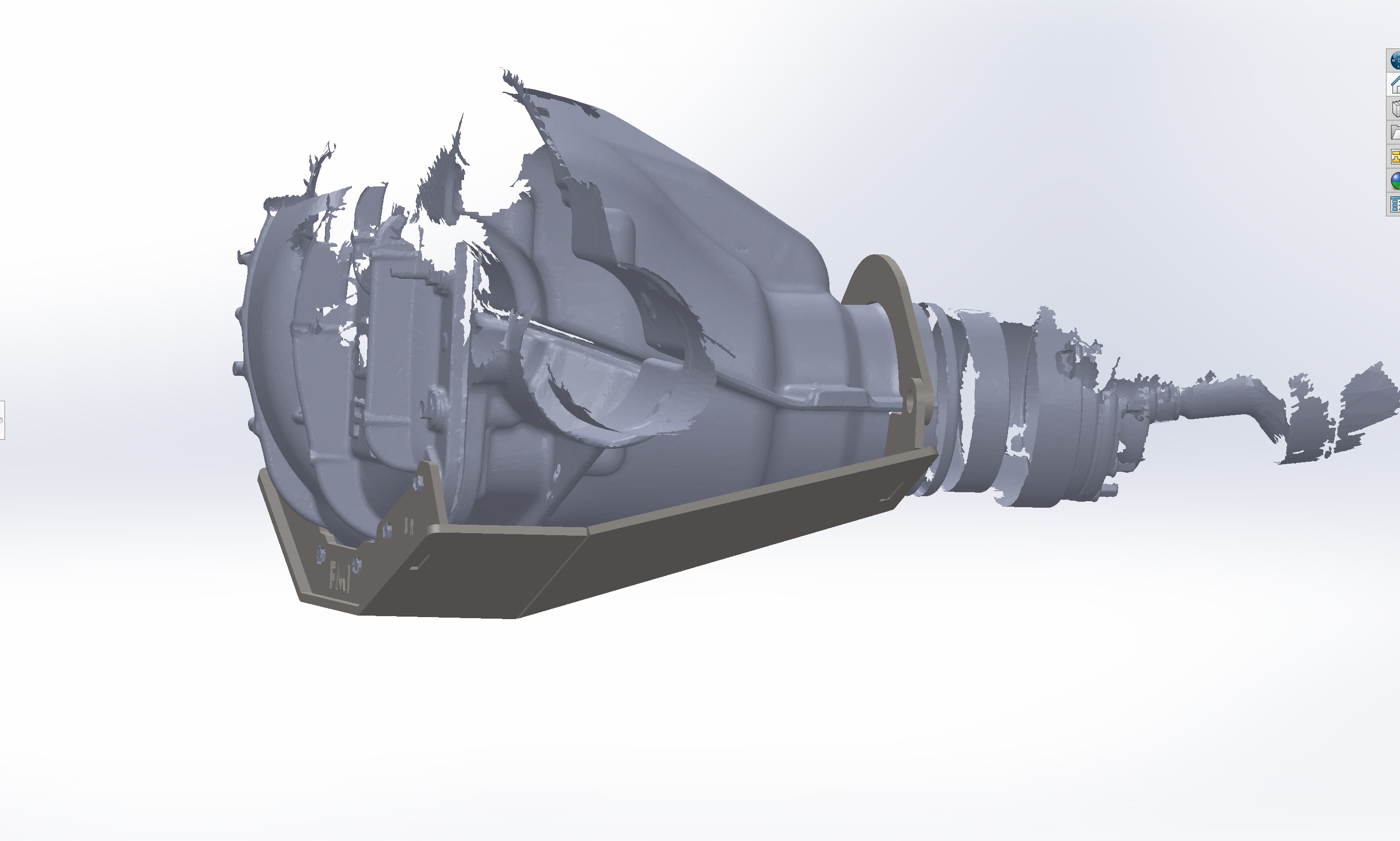2022-UP Ford Bronco Raptor rear differential skid plate designed for enhanced protection and durability during off-road adventures.