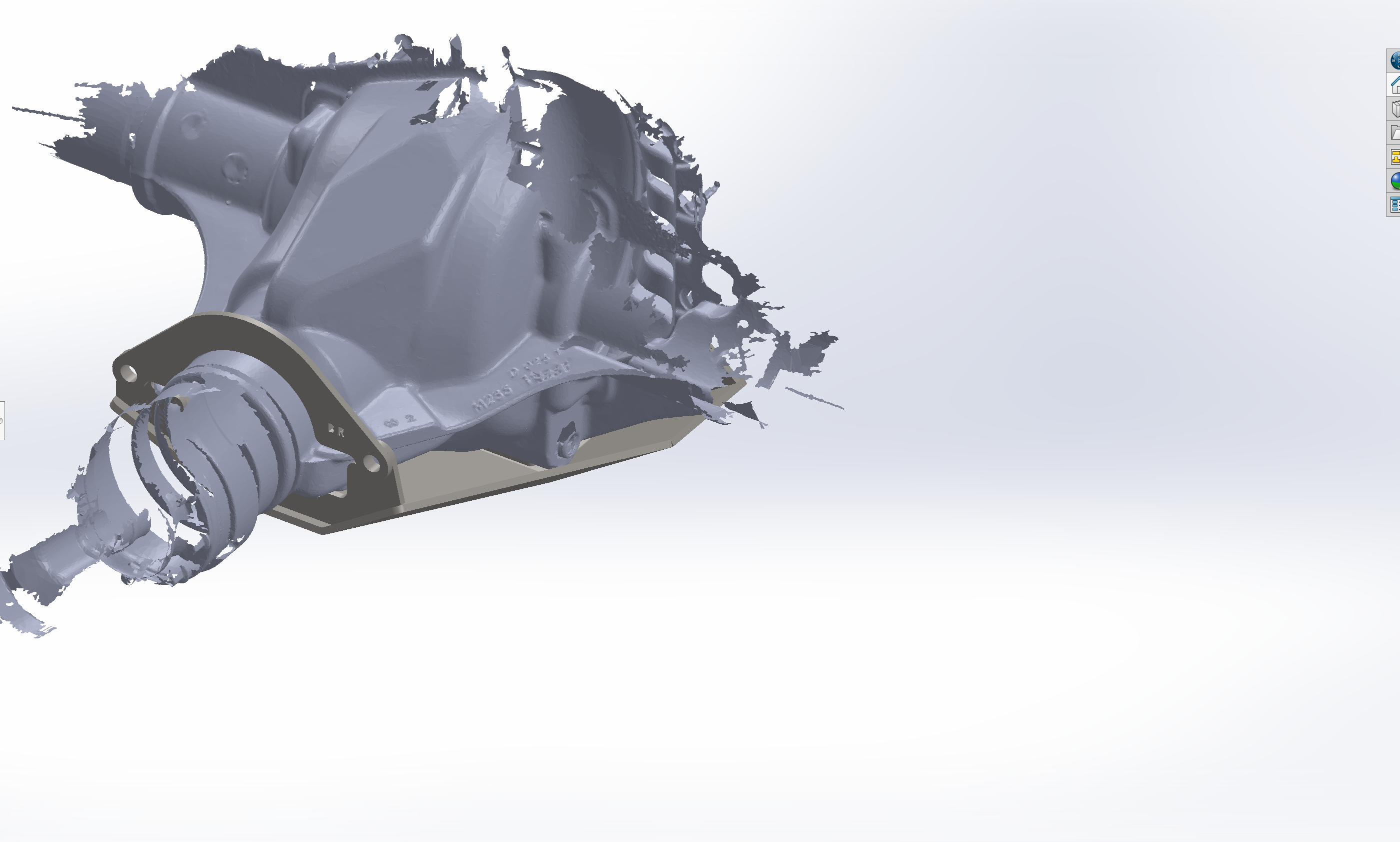 2022-UP Ford Bronco Raptor rear differential skid plate designed for enhanced protection and off-road performance.