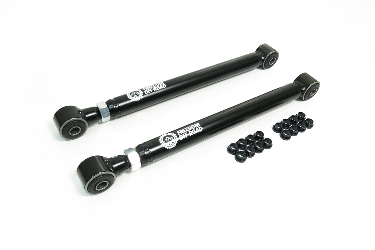 Adjustable front control arms for 6-9 inch lift on 94-01 Ram 1500 and 94-09 Ram 2500/3500 by Freedom Off-Road.