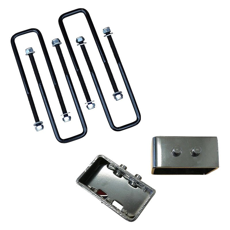 3 Inch Rear Lift Blocks w/Extended U-Bolts 04-23 F-150 06-08 Lincoln Mark LT Freedom Off-Road