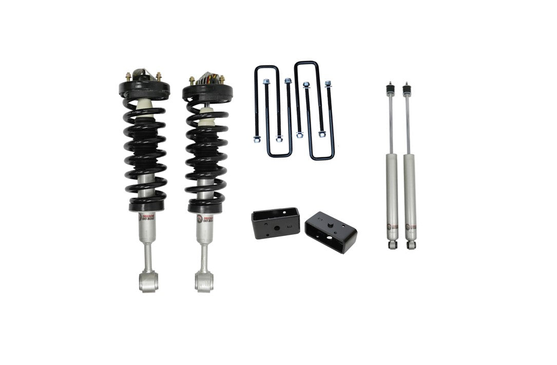 3 Inch Front Lift Strut 2 Inch Rear Blocks w/U-Bolts and Shocks 04-08 F-150 06-08 Mark LT Freedom Off-Road